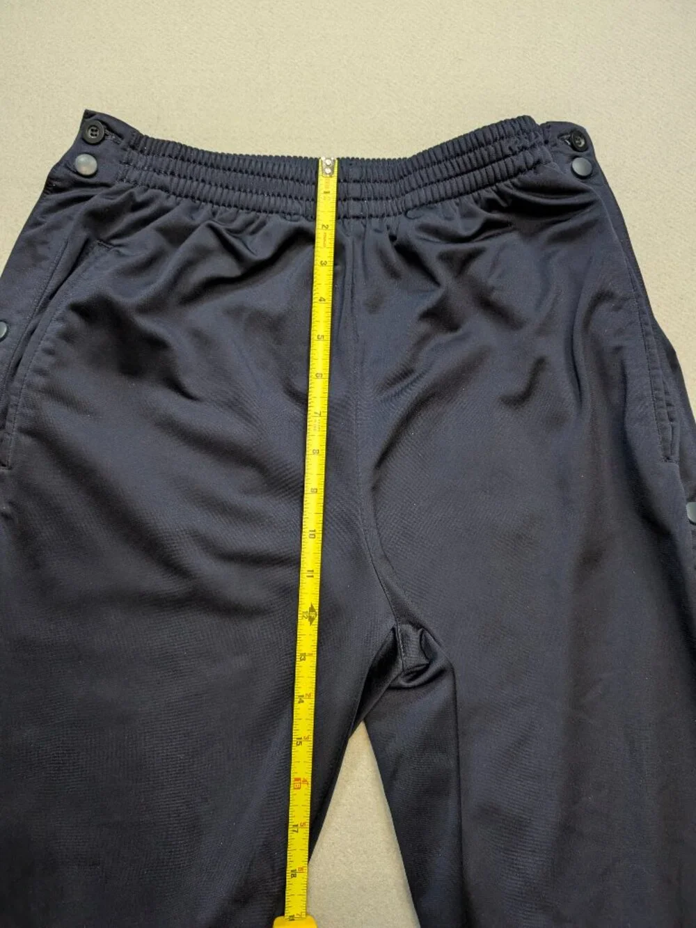 Vintage Foot Locker Navy Tearaway Snap Track Pants Men's M Y2K